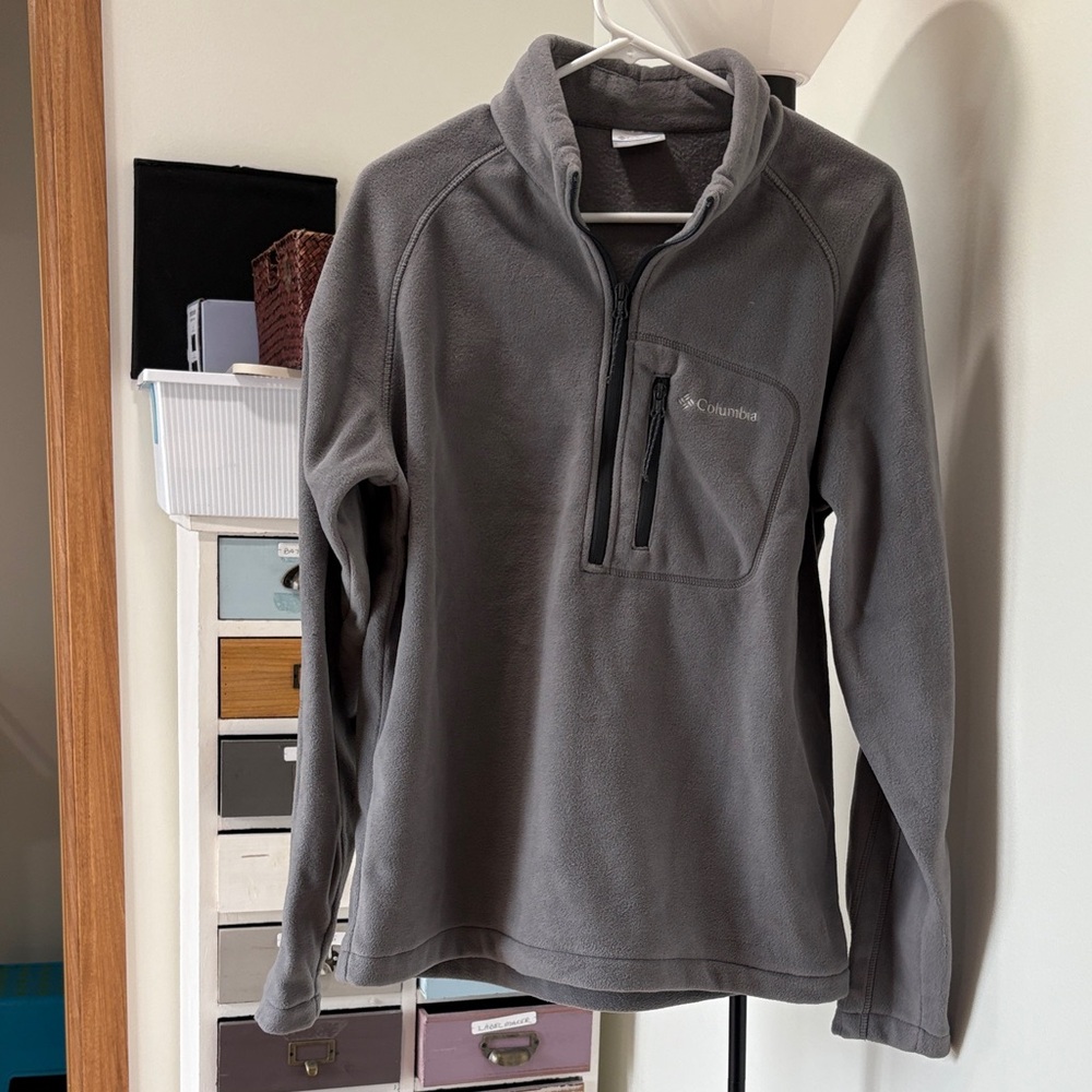 Columbia Charcoal Fleece Half-Zip Pullover